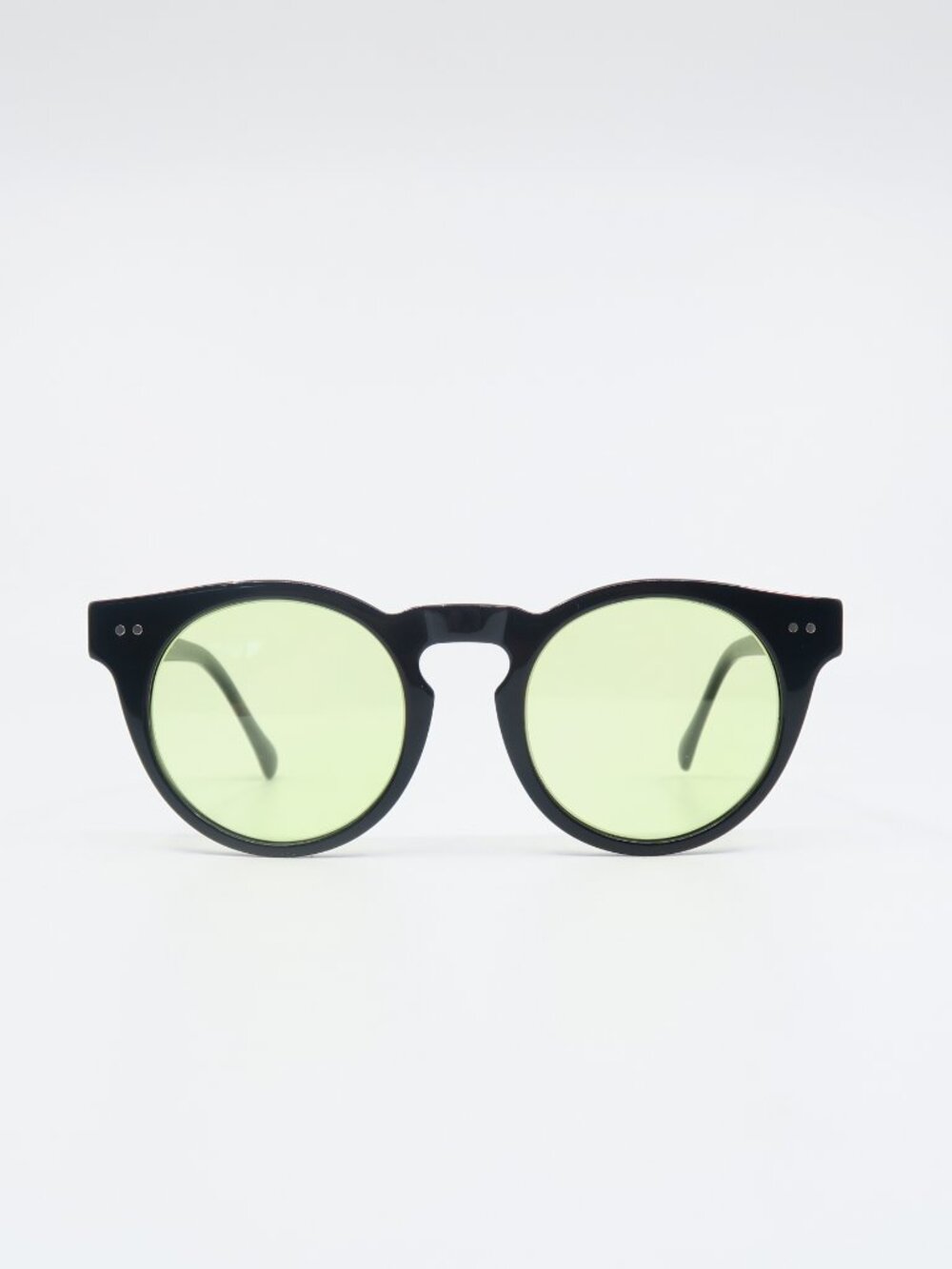 Light Tint Black and Yellow Lenses, New, Round, Fashion Unisex Sunglasses.